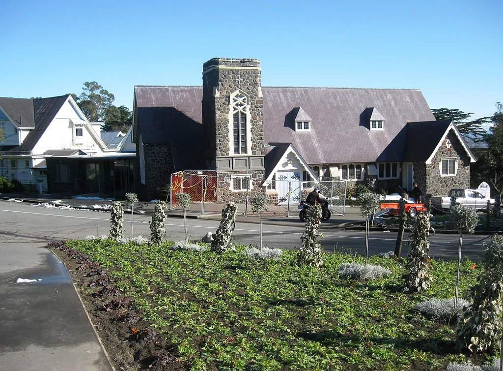 Cashmere Hills Presbyterian Church, 2 MacMillan Ave damaged after the Earthquakes