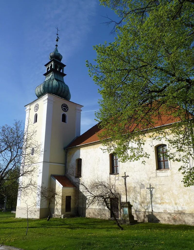 Church of Saint Linhart in Havraníky, Znojmo District, South Moravian Region, Czech Republic