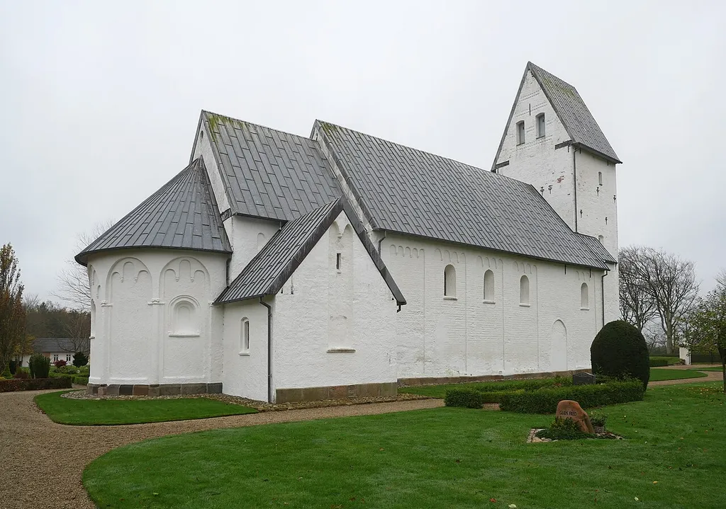 Billum Kirke, von Nordosten, Nov 2024