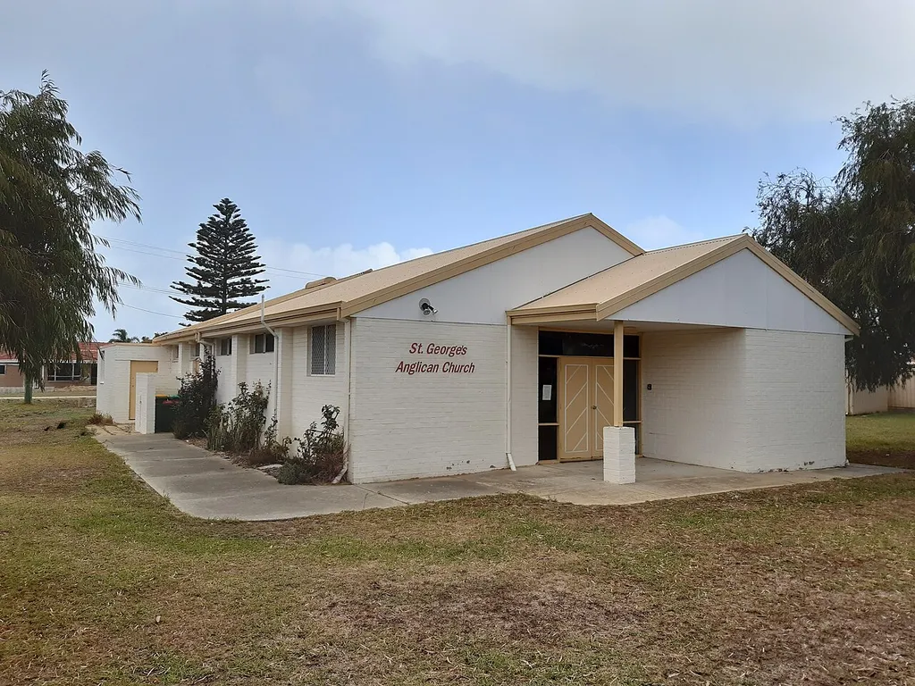 The heritage listed St George's Anglican Church, Safety Bay, Western Australia.