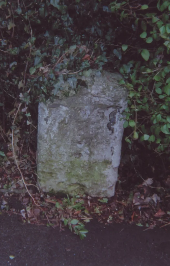 Milestone, London Road, by " Great Dunton House" just N of Rose and Crown, Dunton Green