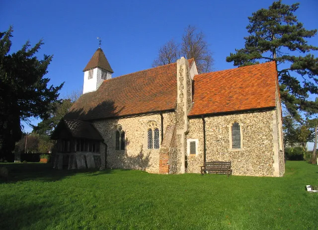 All Saints' parish church, Norton Mandeville, Essex, seen from the southeast