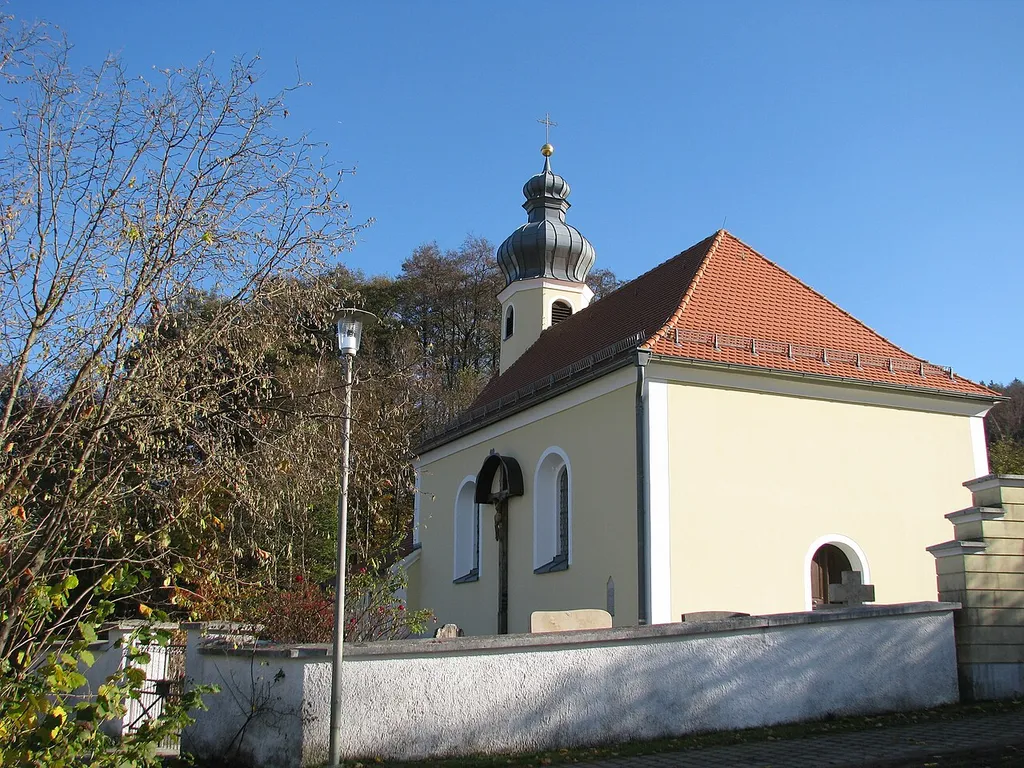 Lauterbach, Ortsteil von Freystadt im Landkreis Neumarkt in der Oberpfalz, Bayern, Kath. Kirche St. Willibald
