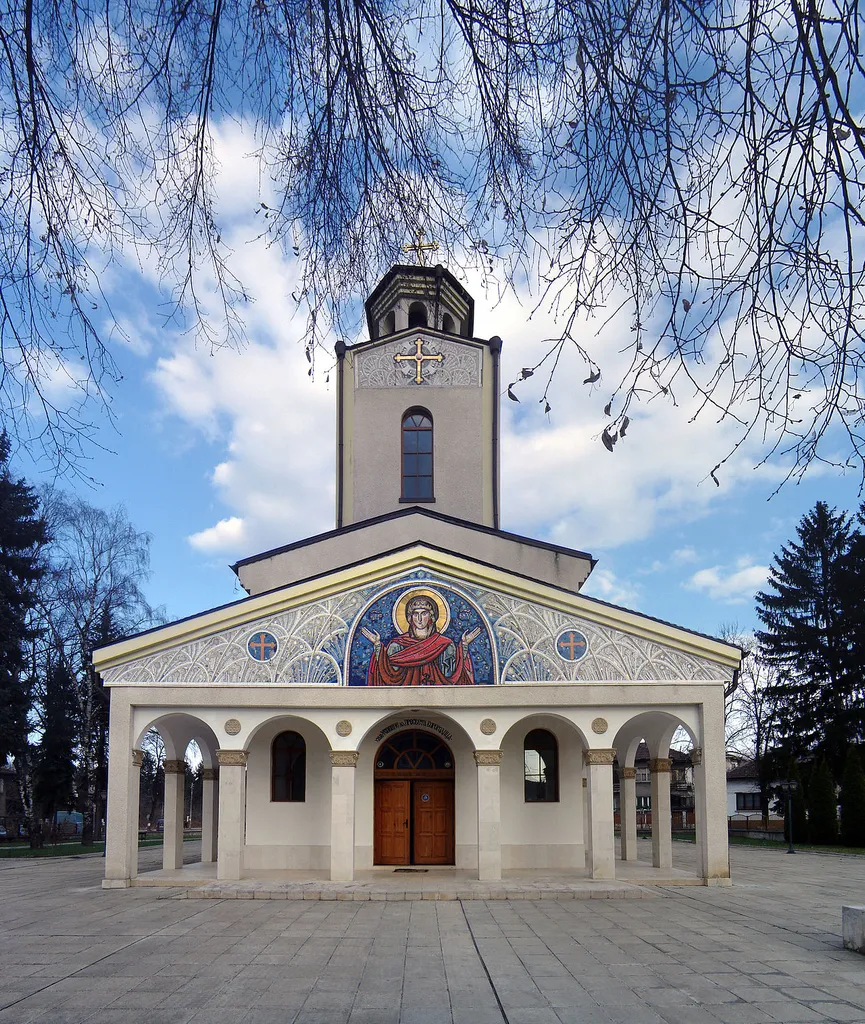 The church "Dormition of the Mother of God church" in Botevgrad, Bulgaria.