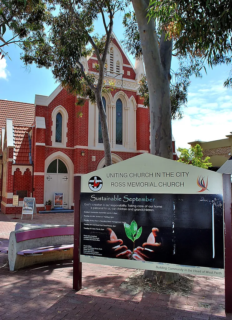Ross Memorial Church Front with Sign