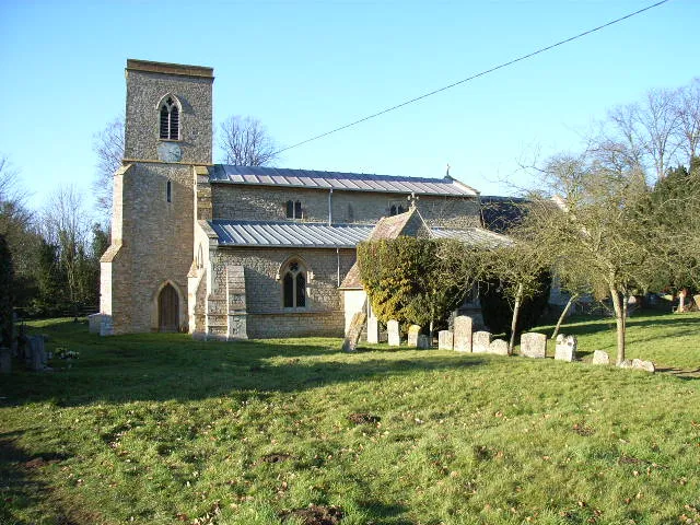 Church of England parish church of St Michael and All Angels, Fringford, Oxfordshire: view from the south