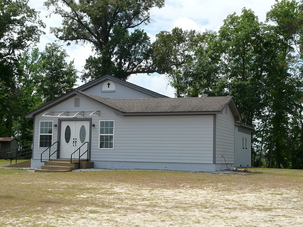 New Mount Zion Missionary Baptist Church on Georgia State Route 31 in Lowndes County, Georgia.