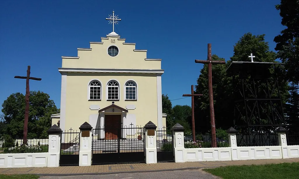 Czekanów - rzymskokatolicki kościół parafialny pw. św. Andrzeja Boboli, 1953-1956