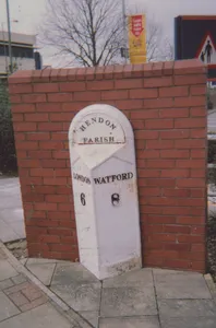 Milestone (Watford 8 London 6) 25 Yards North Of Junction With Goldsmith Avenue