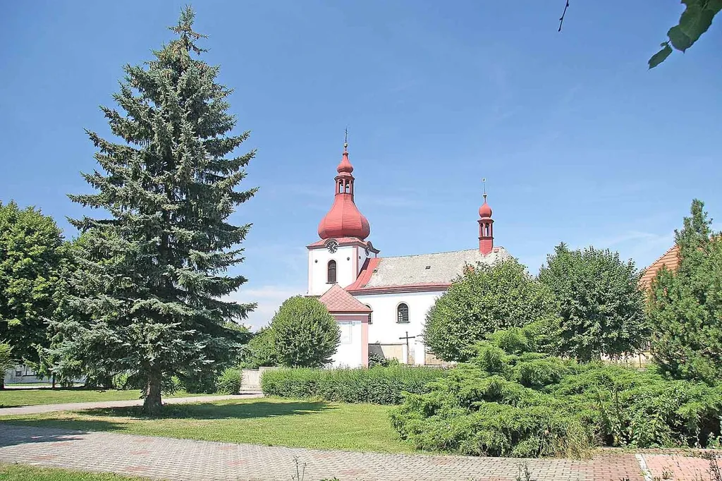 SS Peter and Paul church in Nemyčeves, Jičín District, Hradec Králové Region, Czech Republic