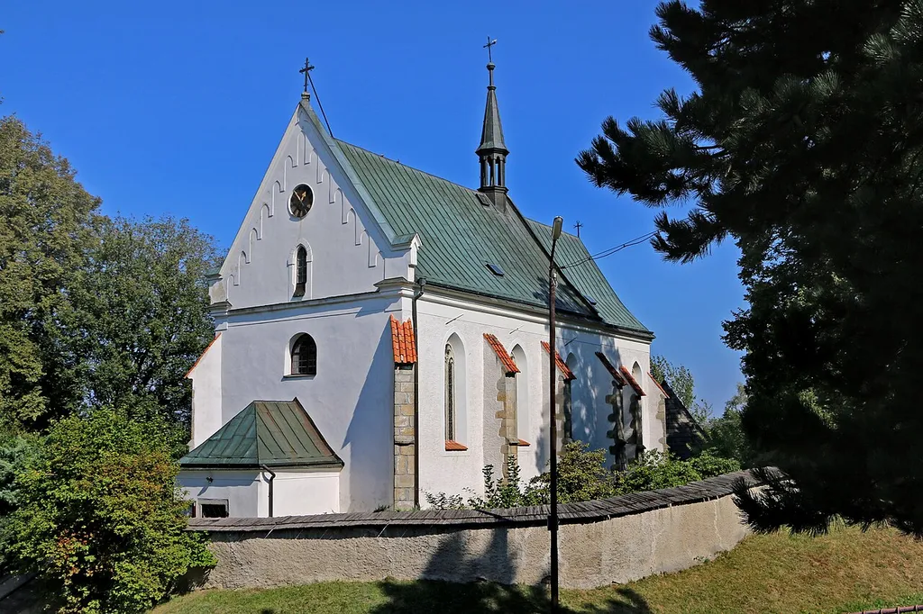 Church in Vyskytná, Czech Republic.