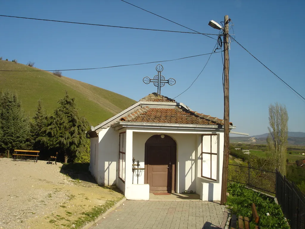 The church in the village of Ajvatovci, near Skopje, Macedonia