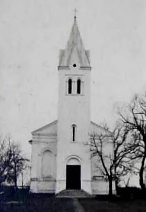 Evangelical Lutheran Church in Garliava, before WWII, Lithuania
