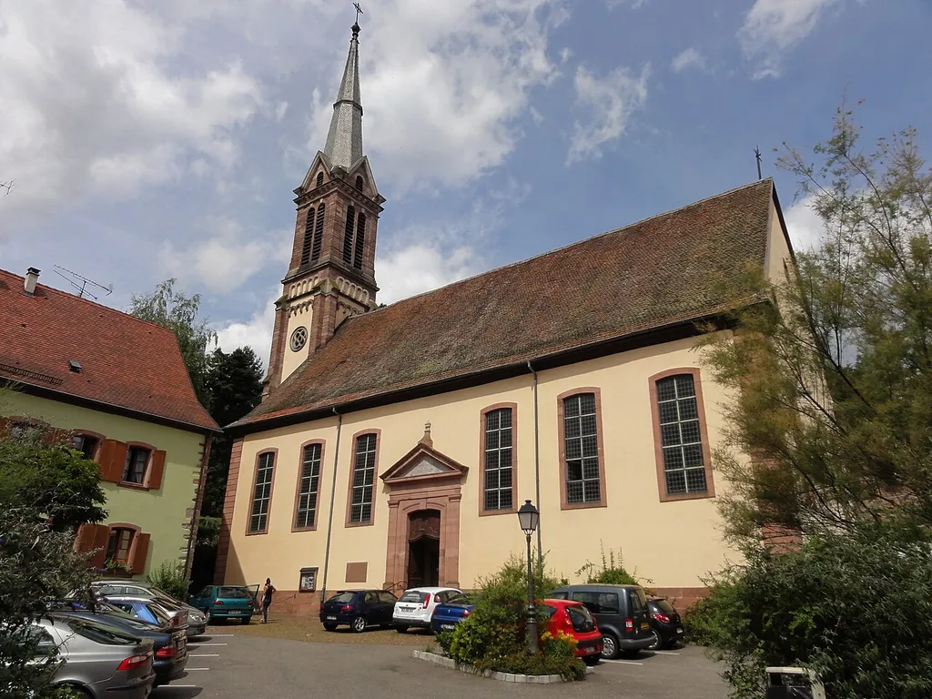 Alsace, Haut-Rhin, Église protestante (1783) de Ribeauvillé, rue du Temple. This building is indexed in the base Mérimée, a database of architectural heritage maintained by the French Ministry of Culture, under the reference IA68006912 . brezhoneg ∙ català ∙ Deutsch ∙ English ∙ español ∙ Esperanto ∙ euskara ∙ français ∙ italiano ∙ magyar ∙ Nederlands ∙ português do Brasil ∙ português ∙ română ∙ sicilianu ∙ slovenščina ∙ suomi ∙ svenska ∙ Ελληνικά ∙ беларуская (тарашкевіца) ∙ кыргызча ∙ македонски ∙ русский ∙ українська ∙ ไทย ∙ বাংলা ∙ 中文 ∙ +/−