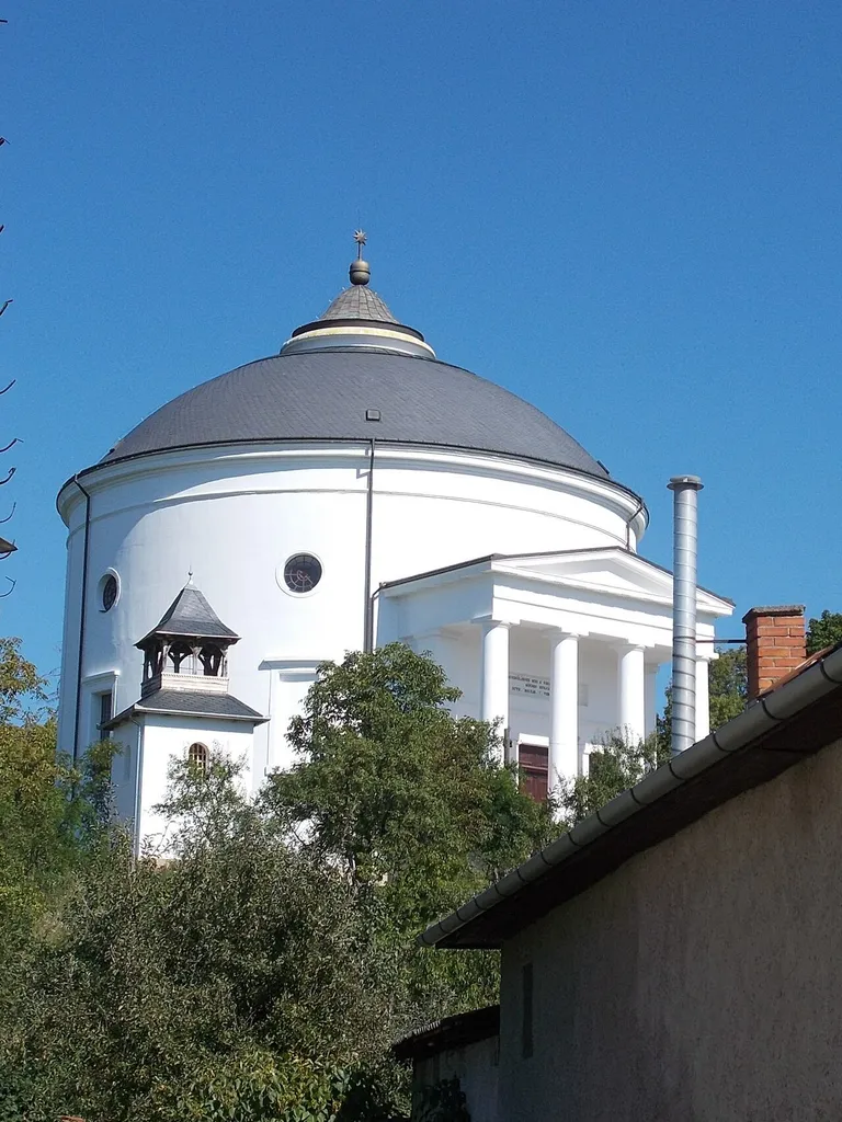 : Reformed Round church in Szilvásvárad, Heves County, Hungary.
