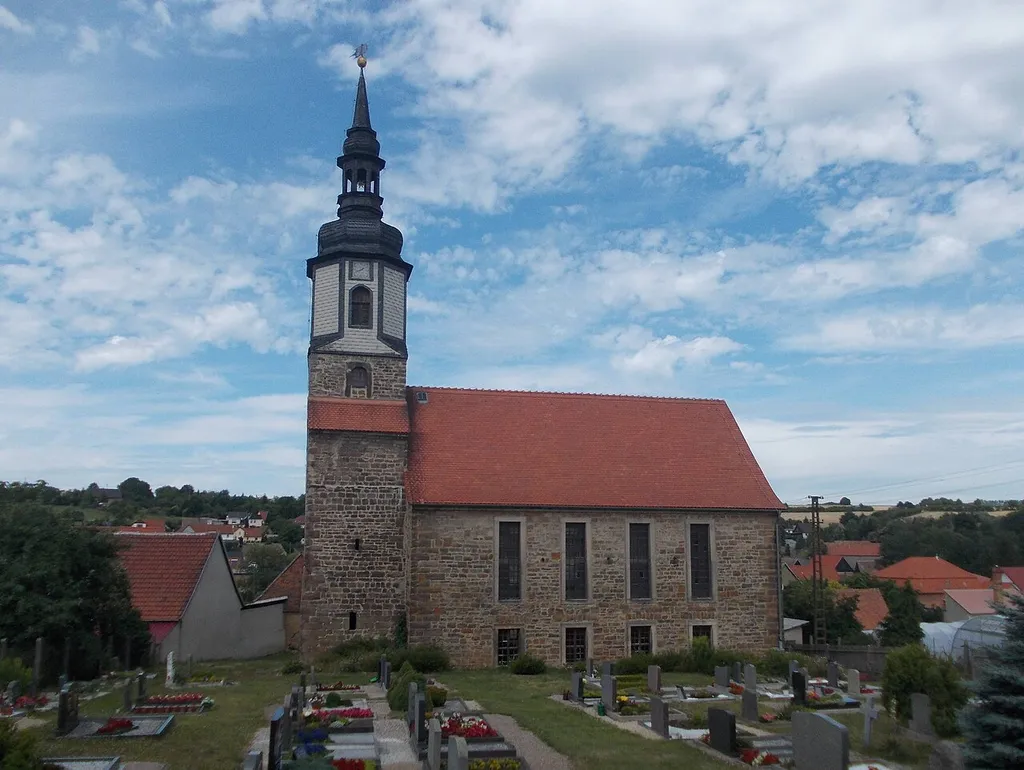 St. James' Church in Saubach (Finneland, district: Burgenlandkreis, Saxony-Anhalt)