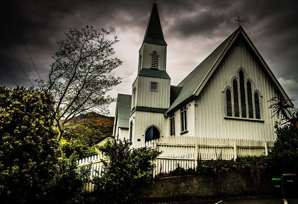 500px provided description: Church in downtown Akaroa, a very quaint little village [#Church ,#New Zealand ,#NZ ,#Architechture ,#Akaroa]