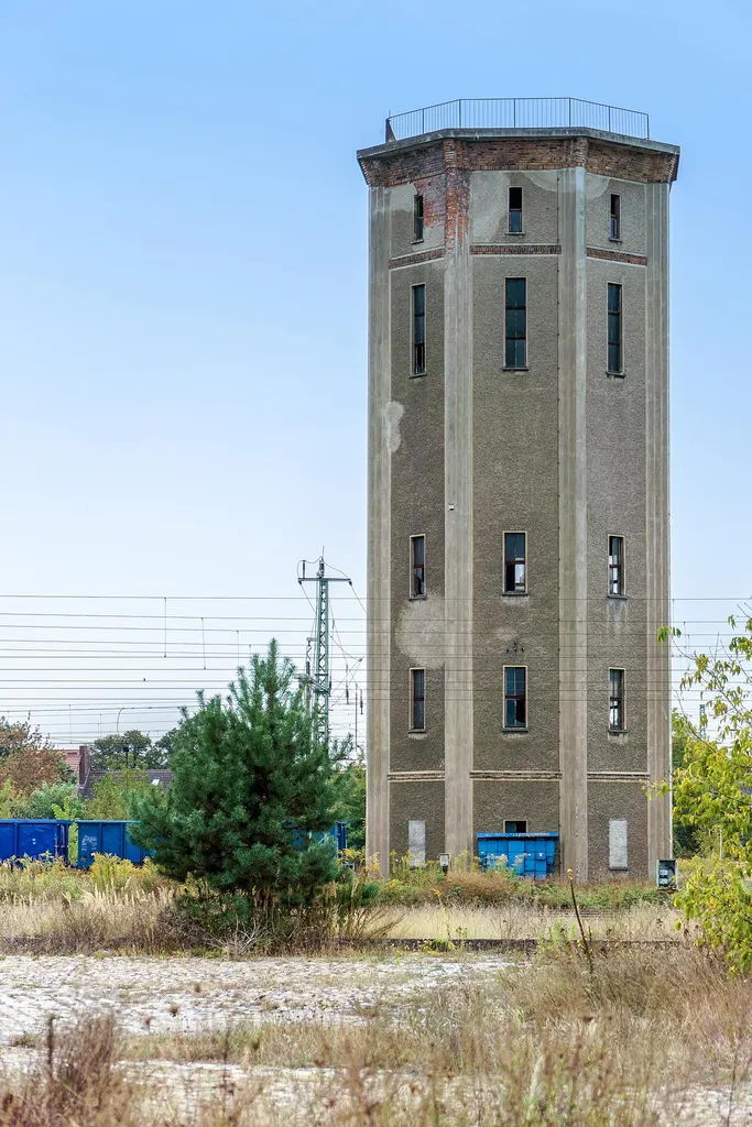 Wasserturm südlich des Bahnhof in Guben