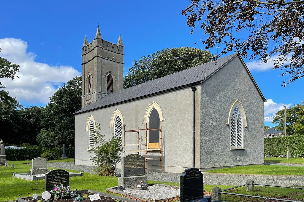 South-east view of Cloncha Parish Church.