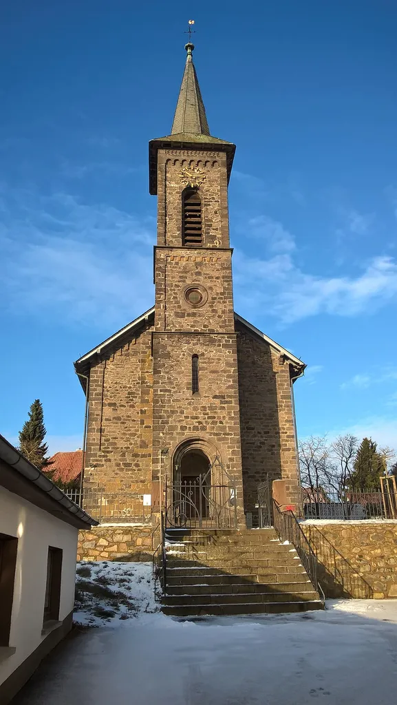 Evangelische Kirche Merlau, Gemeinde Mücke, Vogelsbergkreis, Hessen, Deutschland