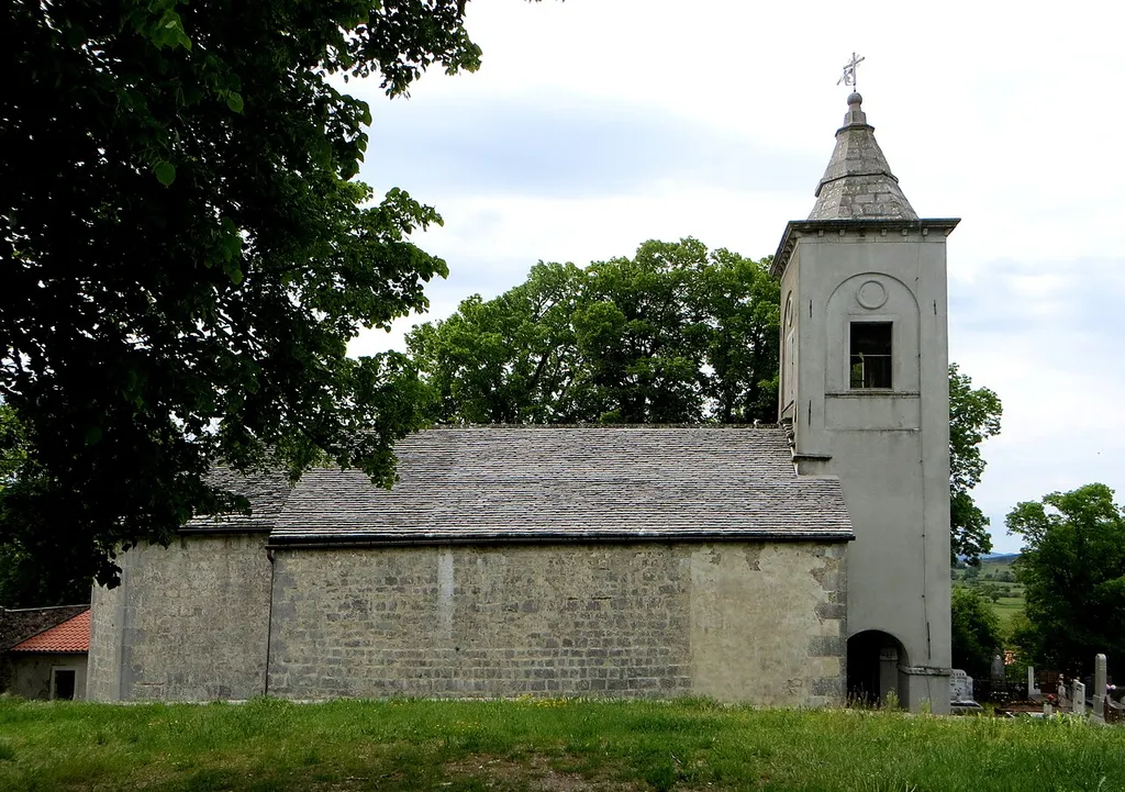 Our Lady of Sorrows Church in Dolenja Vas, Municipality of Divača, Slovenia