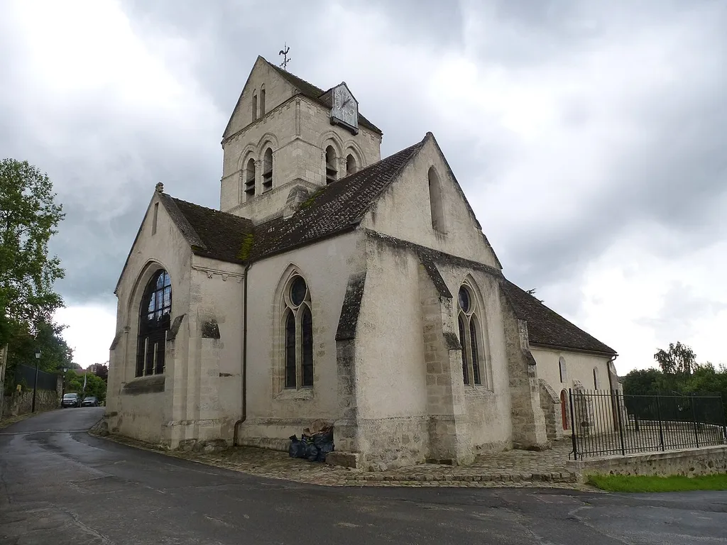 Église Saint-Pierre à Vaux-sous-Coulombs. (commune de Coulombs-en-Valois, département de la Seine-et-Marne, région Île-de-France).