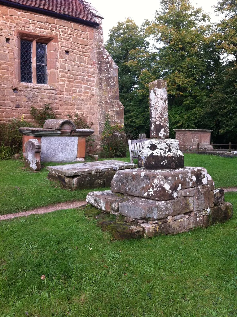 Remains of a cross in Ashow churchyard