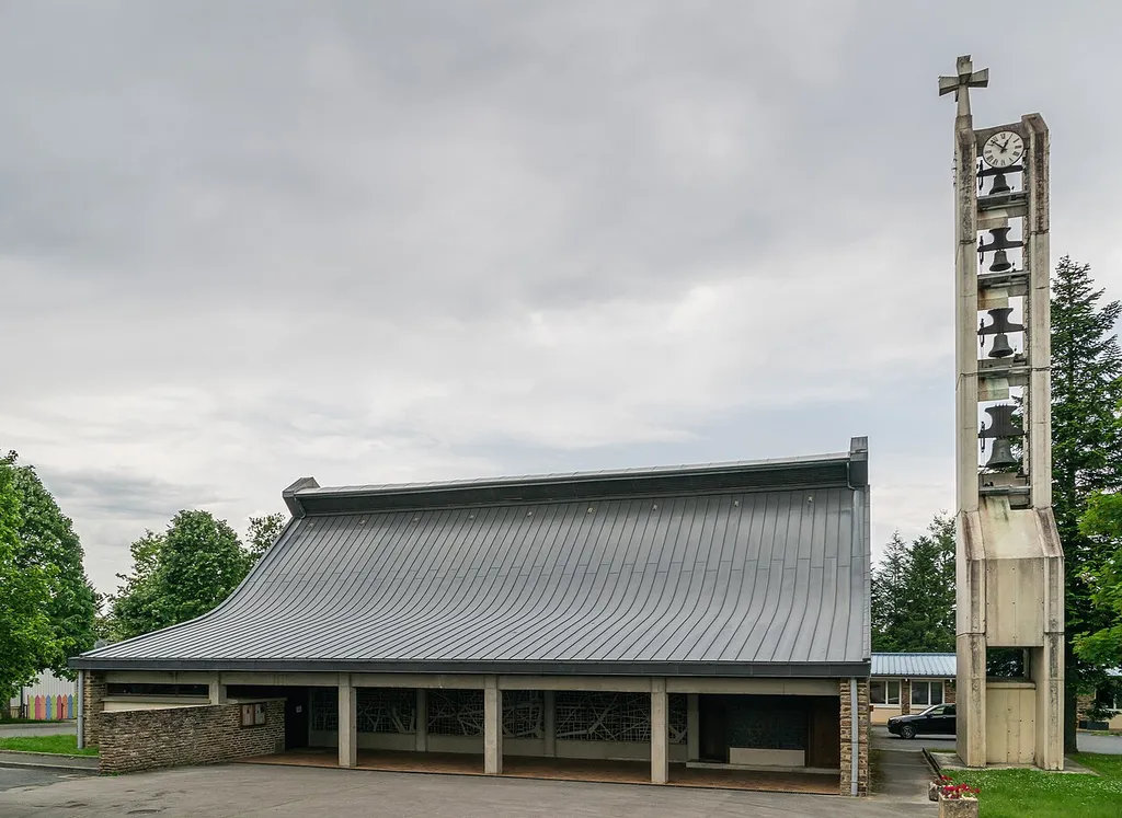 Church in La Primaube, commune of Luc-la-Primaube, Aveyron, France
