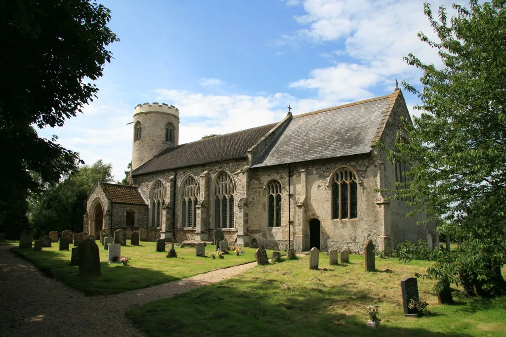 St Mary's parish church, East Walton, Norfolk, seen from the southeast