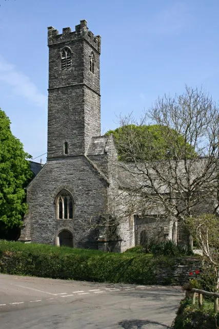 Original description by Tony Atkin: Quethiock is pronounced Gwithick. This parish church occupies a tight space near the centre of the village. The view from the west shows off the very unusual design of the church tower. Quethiock is located in Cornwall, United Kingdom. This church is dedicated to St. Hugh and belongs to the Anglican Diocese of Truro. It is not clear which Hugh is meant, see Nicholas Orme: The Saints of Cornwall, Oxford University Press 2000, ISBN 0-19-820765-4, p. 143.