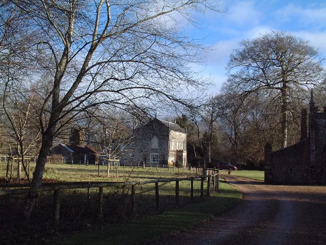 Bindon Abbey House. The house in this photograph was built by Thomas Weld in the eighteenth century on the site of a former Cistercian Abbey built in 1172. Thomas Weld owned Lulworth Castle so this very much smaller house was by way of a retreat. An upper room served as a Roman Catholic chapel until a modern church was built in the 1970's in Wool. Also linked with the Bindon Abbey ruins are some of the fictional events that occur in Thomas Hardy's "Tess of the D'Urbervilles".
