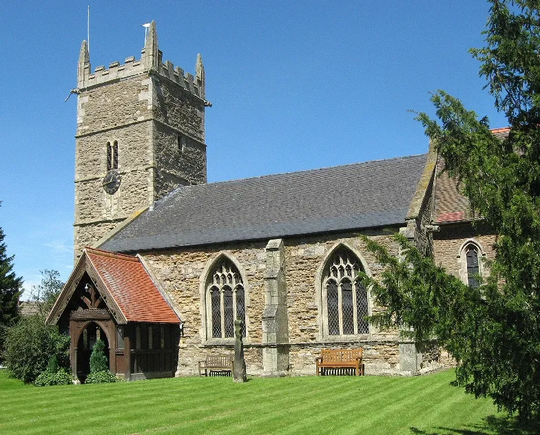 Nave and west tower of St John the Baptist's parish church, Alkborough, Lincolnshire, seen from the southeast
