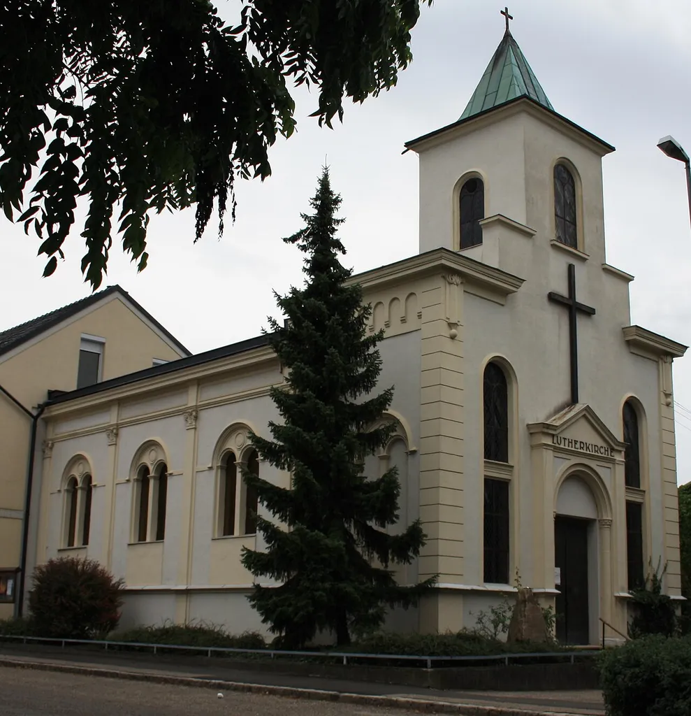 Evang. Lutherkirche (ehemalige Synagoge) in Stockerau, Austria