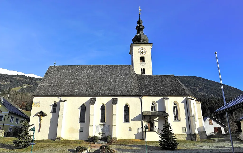 Parish church Saint Michael at Pusarnitz, municipality Lurnfeld, district Spittal an der Drau, Carinthia / Austria / EU