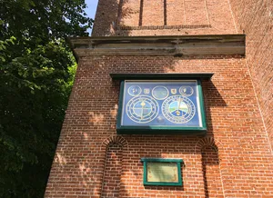 Astronomical clock church Wier