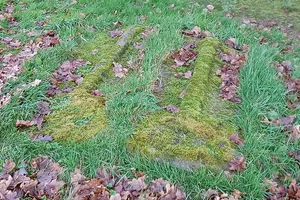 Gravestone in St Boniface's Churchyard 5m to east