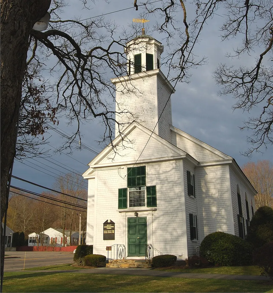 Westville Congregational Church, Taunton, Massachusetts; added to the National Register of Historic Places