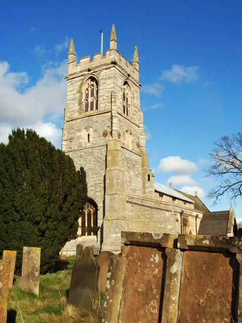 Parish church of St John the Baptist, South Collingham, Nottinghamshire, seen from the west