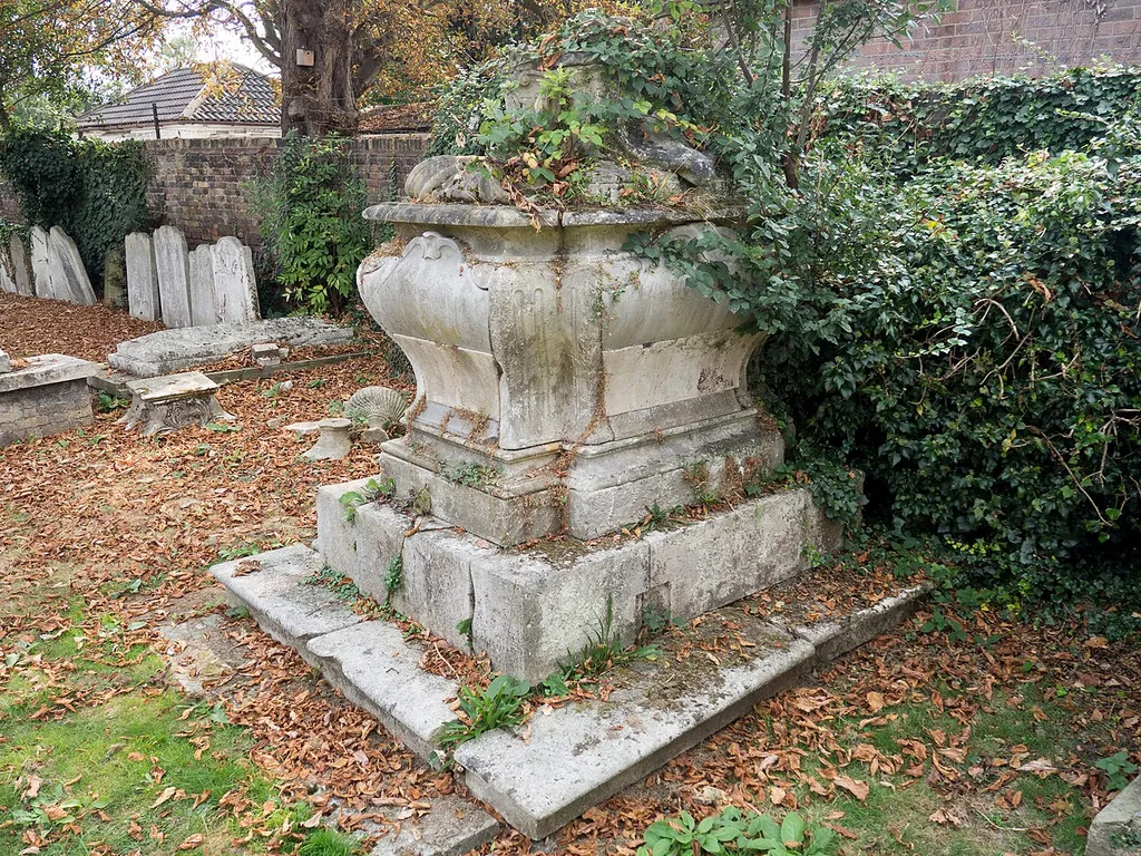 The Fludyer Tomb, Lee Old Churchyard. This is a Grade II* listing. .mw-parser-output .messagebox{margin:4px 0;width:auto;border-collapse:collapse;border:2px solid var(--border-color-progressive,#6485d1);background-color:var(--background-color-neutral-subtle,#fbfcff);color:var(--color-base,#202122);box-sizing:border-box;border-inline-start-width:8px}.mw-parser-output .messagebox.mbox-small{font-size:88%;line-height:1.25em}.mw-parser-output .mbox-warning,.mw-parser-output .mbox-speedy{border:2px solid var(--border-color-error,#b22222);background:var(--background-color-error-subtle,#ffdbdb);border-inline-start-width:8px}.mw-parser-output .mbox-serious,.mw-parser-output .mbox-delete,.mw-parser-output .mbox-stop{border:2px solid var(--border-color-error,#b22222);border-inline-start-width:8px}.mw-parser-output .mbox-issue,.mw-parser-output .mbox-content{border:2px solid #f28500;background:var(--background-color-warning-subtle,#ffe);border-inline-start-width:8px}.mw-parser-output .mbox-query,.mw-parser-output .mbox-style{border:2px solid #f4c430;background:var(--background-color-warning-subtle,#ffe);border-inline-start-width:8px}.mw-parser-output .mbox-shit{border:2px solid #960;border-inline-start-width:8px}.mw-parser-output .mbox-license{border:2px solid #88a;border-inline-start-width:initial}.mw-parser-output .mbox-legal{border:2px solid var(--border-color-notice,#666);background:var(--background-color-base,#fff);border-inline-start-width:8px}.mw-parser-output .mbox-honor{border:2px solid #ca3;background:var(--background-color-warning-subtle,#fcf4db);border-inline-start-width:8px}.mw-parser-output .mbox-growth{border:2px solid #8d4;background:var(--background-color-success-subtle,#d5fdf4);border-inline-start-width:8px}.mw-parser-output .mbox-move{border:2px solid #93c;border-inline-start-width:8px}.mw-parser-output .mbox-protection,.mw-parser-output .mbox-message{border:2px solid var(--border-color-base,#aaa);border-inline-start-width:8px}.mw-parser-output .messagebox .