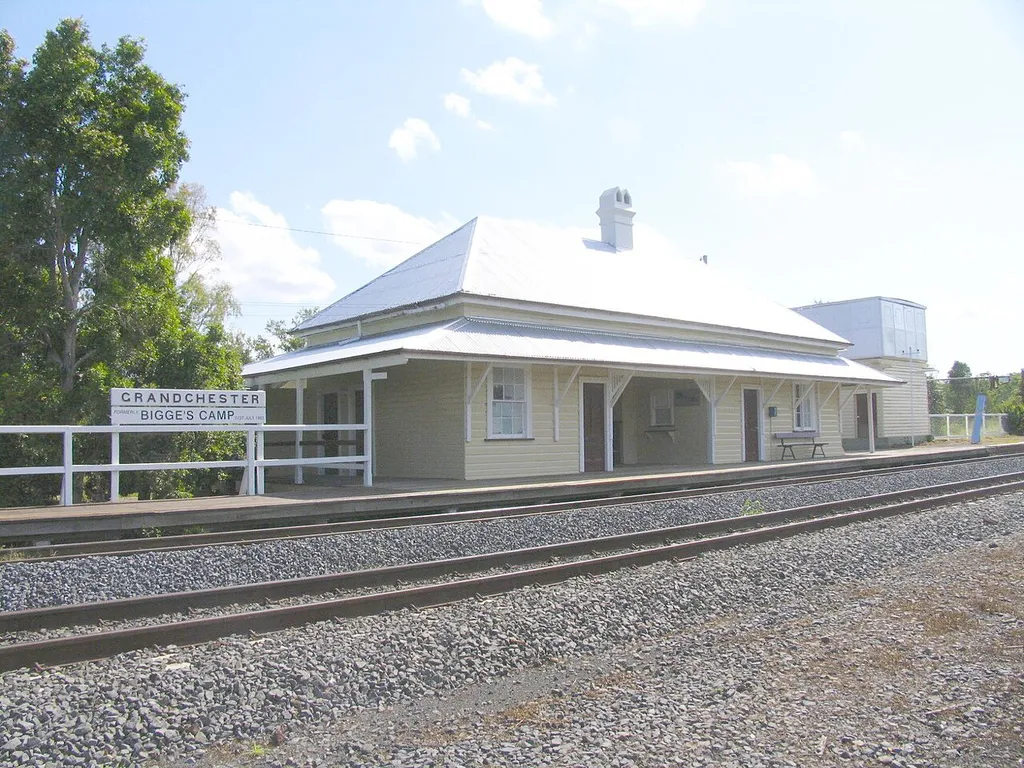 Grandchester railway station in Queensland, Australia, home of the first narrow gauge mainline railway in the world.