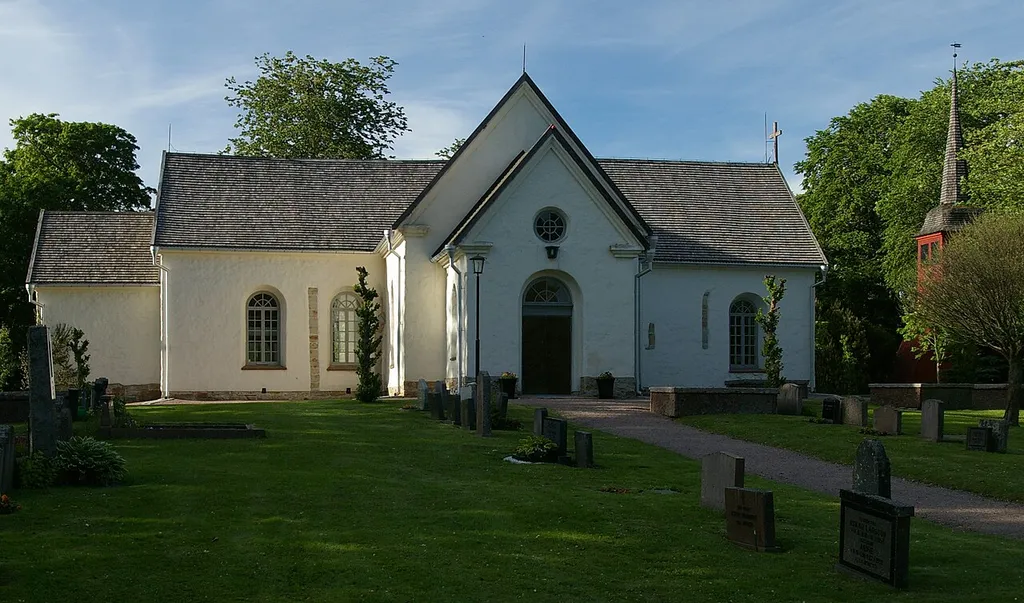 Åsle kyrka (Swedish:Church of Åsle) in Västergötland, Sweden