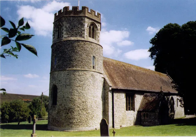 St Mary's parish church, Great Shefford, Berkshire, seen from the southwest