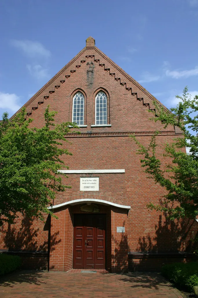 Historic church in Campen, district of Aurich, East Frisia, Germany (old-reformed)