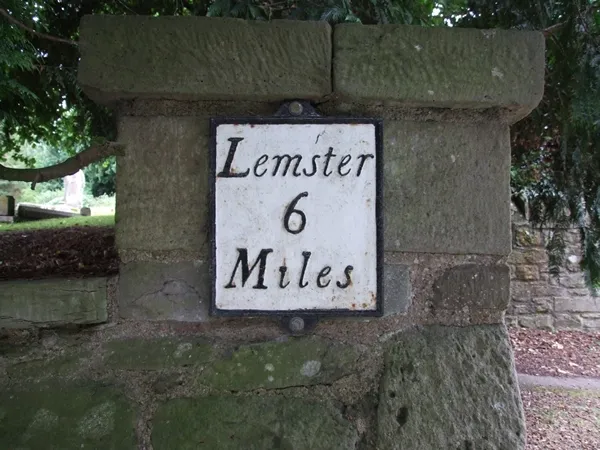 Old Milestone by the former A4112, Dilwyn