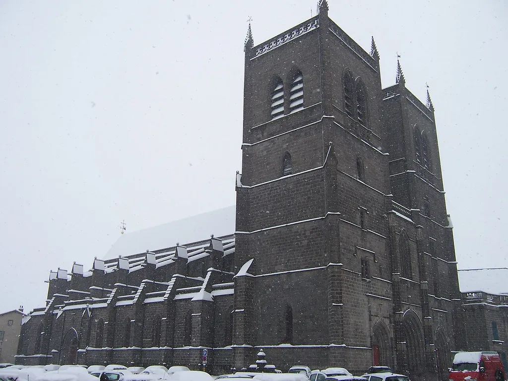 The cathedral of Saint-Flour (Cantal, France)