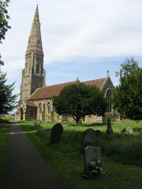 St Andrew's parish church, Great Finborough, Suffolk, seen from the southeast