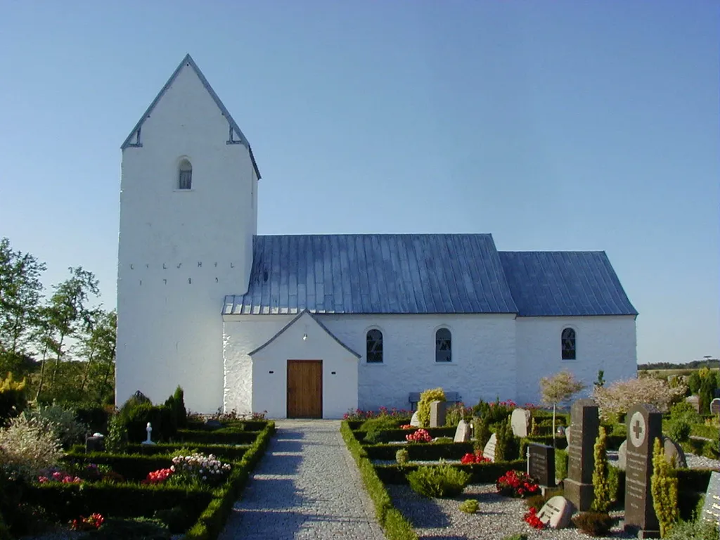 One of the two churches in Tjorring, Denmark. This church is the old church in Tjorring and one of the oldest in Denmark.