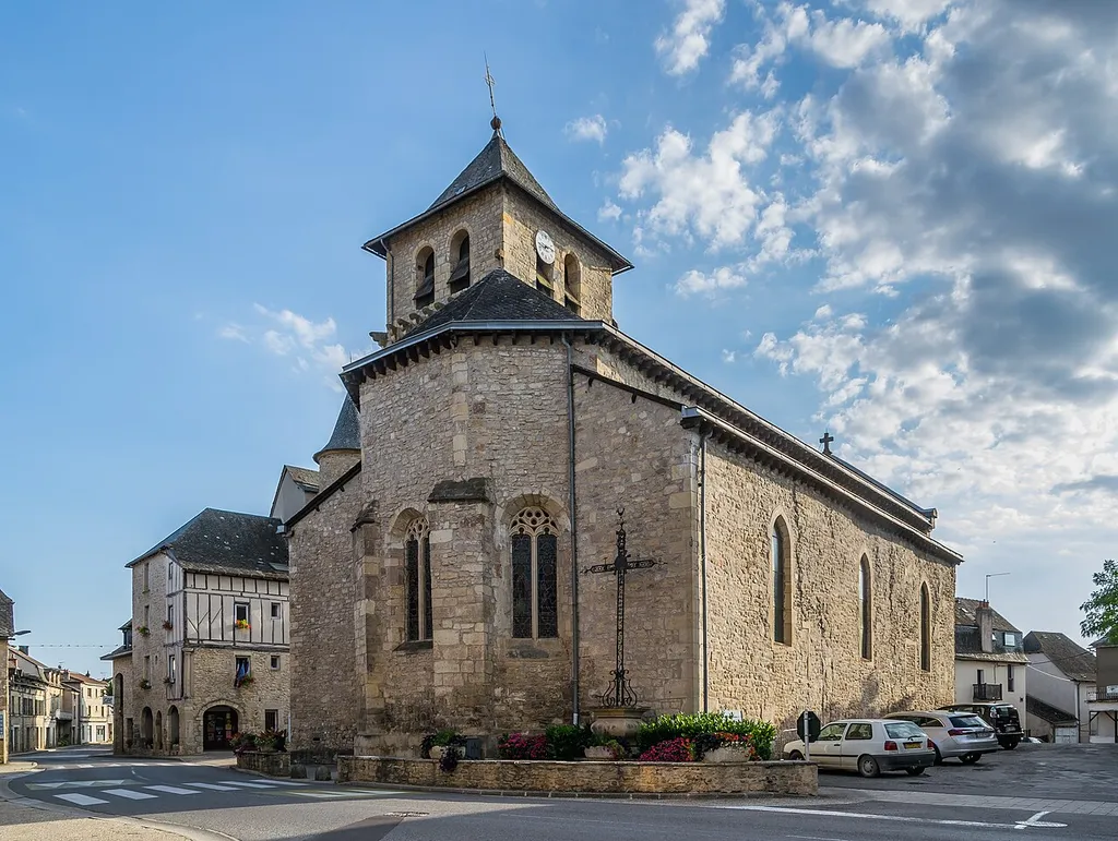 Saint Gerald church of Montbazens, Aveyron, France