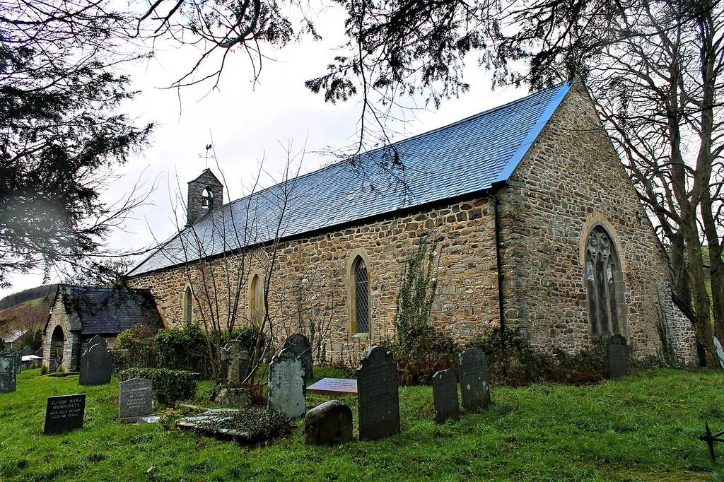 OS Grid Ref: SH839062 Late medieval church heavily restored in the nineteenth century, the interior was altered in 1902. However the roof dates from the fifteenth century and the porch is dated 1742. Coflein: http://www.coflein.gov.uk/en/site/400342/details/ST+TYDECHO%27S+CHURCH%2C+CEMMAES/