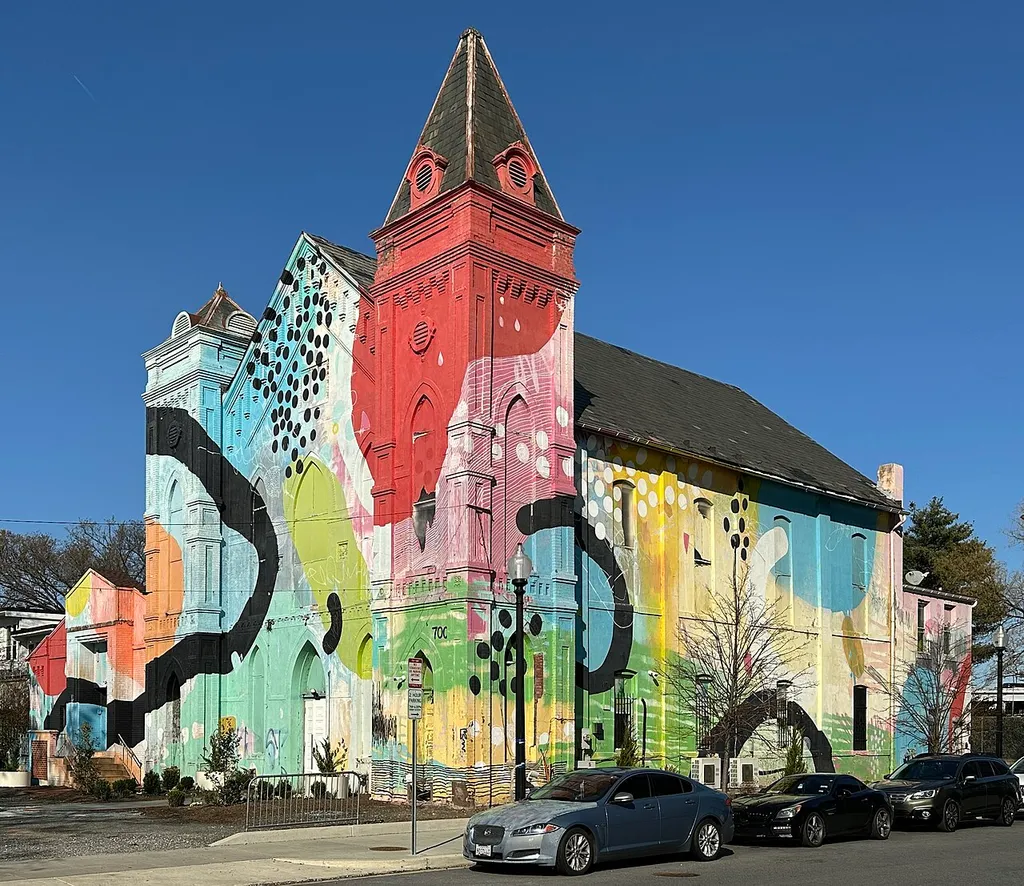 Culture House DC, housed in the former Friendship Baptist Church, is located at 734 1st Street SW in Washington, D.C.